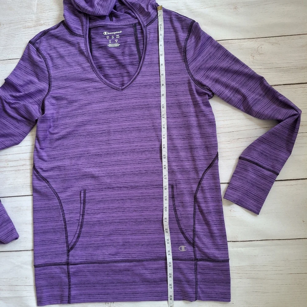 Champion Activewear Purple Hoodie Pullover Long Sleeve Athletic Top Size Small - Picture 6 of 7